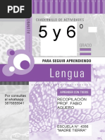 5 y 6 Cartilla Lengua