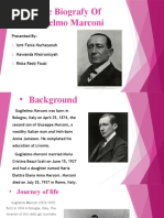 The Biografy of Guglielmo Marconi