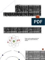 Atoms, Elements and Compounds