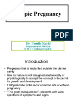 Ectopic Pregnancy: DR .Urmila Karki