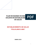 Modelo Plan de Manejo de Residuos Solidos para EESS