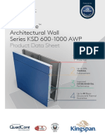 Quadcore Architectural Wall Series KSD 600-1000 Awp: Product Data Sheet