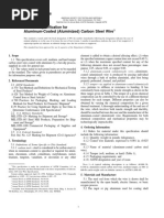 Aluminum-Coated (Aluminized) Carbon Steel Wire: Standard Specification For