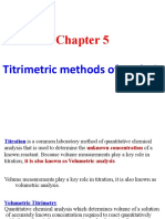 Titrimetric Methods of Analysis