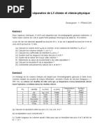 TD Chromatographie en Phase Gazeuse de L3