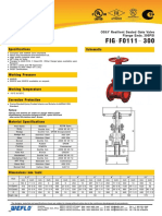 OS&Y Resilient Seated Gate Valve, Flanged Ends, 300PSI FIG.F0111-300