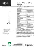 Marine Wideband Antenna MONO-A0032 Version 2.4