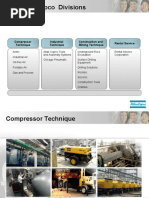 The Atlas Copco Divisions: Construction and Mining Technique Compressor Technique Industrial Technique Rental Service