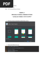 Modul 3 Program Timer Android Studio "Aplikasi Timer Count Down"