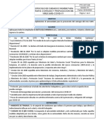 PTC-SST-005 Protocolo de Cuidado e Higiene para Evitar El Contagio y Propagacion Del Virus Sars-Covid-19