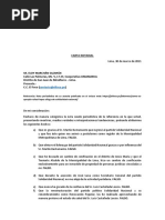 Carta Notarial de Rafael López Aliaga