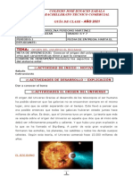 Guia Ciencias Sociales Numero 1 - 6 y 7 El Bing Bang