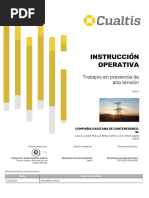 INSTRUCCIONES OPERATIVAS (Trabajos en Presencia de Alta Tension)