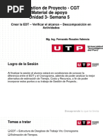 S05 - Material de Apoyo - Relacion Entre La EDT - El Cronograma - Los Costos y Los Recursos