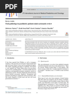 Oral Pathology in Paediatric Patients-Mini-Systematic Review