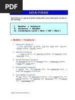 3.noun PHR & STC Pattern