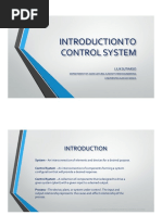 Introduction Control System