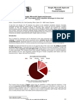 Google, Microsoft, Apple and Amazon. Financial Analysis