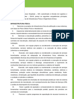 Competências Setor de Infraestrutura Hospitalar