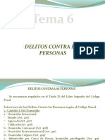 Tema 6. Delitos Contra Las Personas