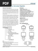 Ultra Low Dropout 1.5A Linear Regulator: General Description Features