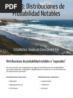 Tema 3 - Distribuciones de Probabilidad Notables