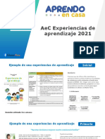 Experiencias de Aprendizaje de AEC 2021