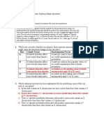 Genetics Review Questions Key