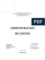 Administracion de Costos