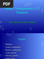 Dietary Management of GI Diseases: Jinky Harvey and Mah Asombang