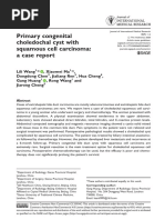 Primary Congenital Choledochal Cyst With Squamous Cell Carcinoma: A Case Report