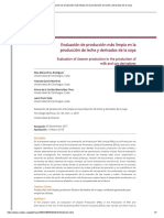 Evaluación de Producción Más Limpia en La Producción de Leche y Derivados de La Soya