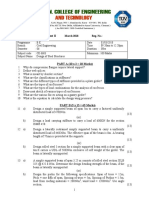 Continuous Assessment Test II: March 2018 Reg. No.