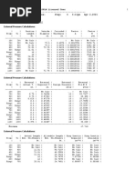 External Pressure Calculation Results