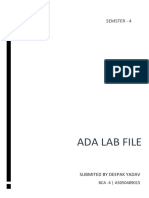 Ada Lab File - Deepak Yadav