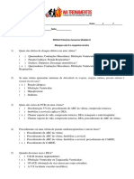 Prova Modulo II Primeiros Socorros Gabarito