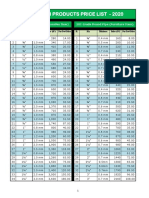 Steeltech Price List 2020