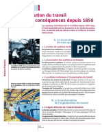 L'évolution Du Travail Et Ses Conséquences Depuis 1850: Le Cours