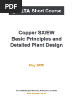 ALTA Short Course Outline Sample Pages Copper SX EW