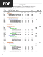 03.01 Presupuesto Agua y Desague