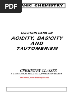 Acidity Basicity Tautomerism