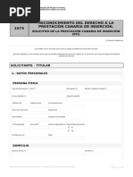 1573 - Pci Anexo I Solicitud de Reconocimiento de La Prestación Canaria de Inserción