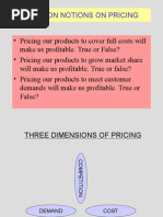 Pricing Policy