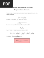 Integrales Que Producen Funciones Trigonometricas Inversas