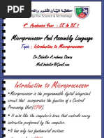 4 Academics Year - EE & BE 7: Microprocessor and Assembly Language