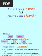 Active Voice Passive Voice