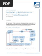 Data Integrity in The Quality Control Laboratory: LOGFILE Feature 12/2021