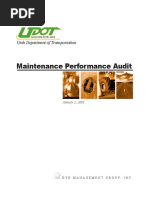 2003-01-02 UDOT Maintenance Performance Audit