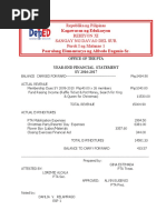 Pta Financial Statement