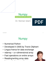 Numpy Slides by Sir - Noman Islam